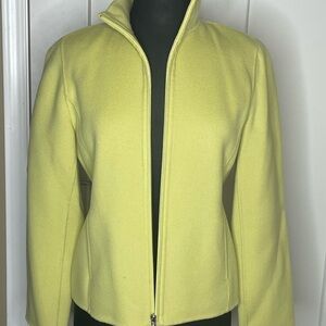 Carole Little Wool Zip Up Jacket | Size Medium